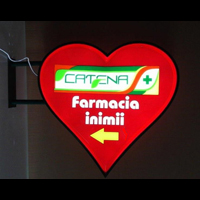 Reclame luminoase termoformate www.indigoneon.ro